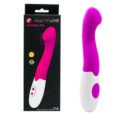 Foto 12 do produto Vibrador Estimulador de Ponto G e Clitóris em Silicone com 30 Modos de Vibrações - Pretty Love Charles | Disponível em 2 Cores