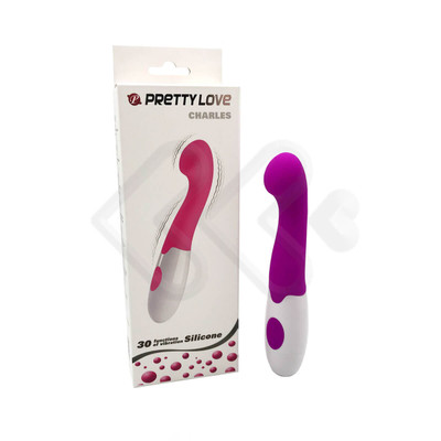 Foto 1 do produto Vibrador Estimulador de Ponto G e Clitóris em Silicone com 30 Modos de Vibrações - Pretty Love Charles | Disponível em 2 Cores