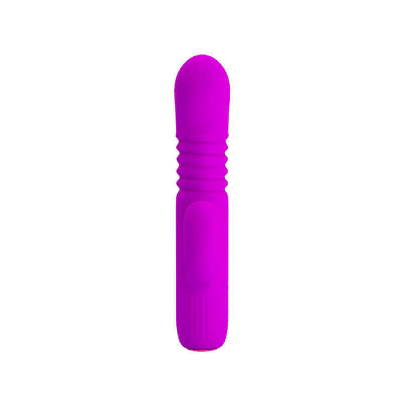 Vibrador Estimulador de Ponto G e Clítoris em Silicone com 4 Modos de Vibração e Ponta com Movimento de Vai e Vem - Pretty Love Leopold - 15,5 x 2,8 cm - 3