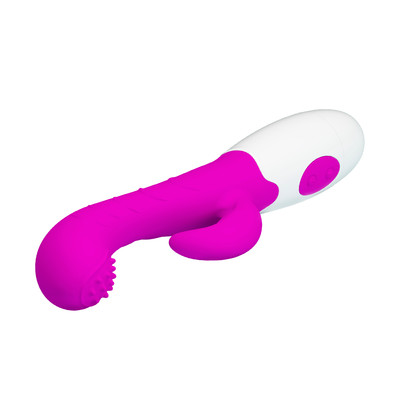 Foto 5 do produto Vibrador Estimulador de Ponto G e Clitóris em Silicone com 10 Modos de Vibração - Pretty Love Bruno | 9,9 x 2,9 cm