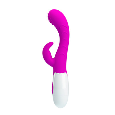 Foto 2 do produto Vibrador Estimulador de Ponto G e Clitóris em Silicone com 10 Modos de Vibração - Pretty Love Bruno | 9,9 x 2,9 cm