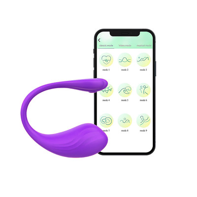 Vibrador Estimulador de Ponto G e Clitóris em Silicone com 9 Modos de Vibrações, Recarregável e Controle Via Aplicativo - Dmitry | 11 x 3,4 cm | Disponível em 2 Cores