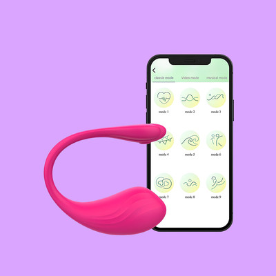 Foto 1 do produto Vibrador Estimulador de Ponto G e Clitóris em Silicone com 9 Modos de Vibrações, Recarregável e Controle Via Aplicativo - Dmitry | 11 x 3,4 cm