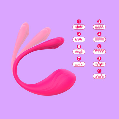 Foto 4 do produto Vibrador Estimulador de Ponto G e Clitóris em Silicone com 9 Modos de Vibrações, Recarregável e Controle Via Aplicativo - Dmitry | 11 x 3,4 cm