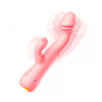 Foto 4 do produto Vibrador Estimulador de Ponto G e Clítoris em Silicone Super Macio com 10 Modos de Vibração - Hantewei Vibrators AV-04 | 11 x 3,5 cm | Disponível em 3 Cores
