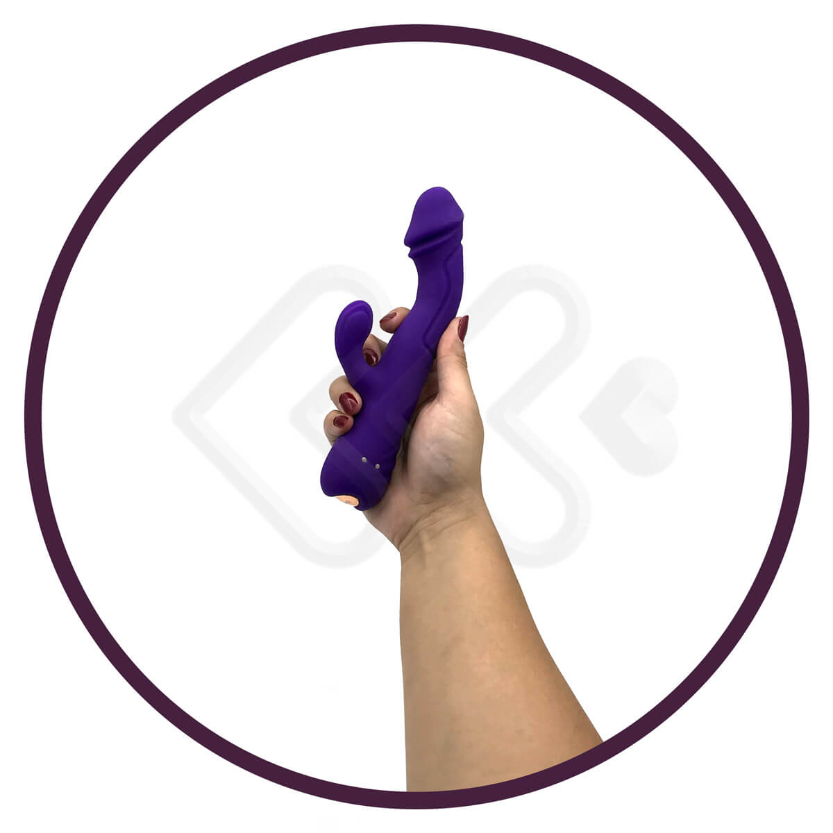 Vibrador Estimulador de Ponto G e Clítoris em Silicone Super Macio com 10 Modos de Vibração - Hantewei Vibrators AV-04 | 11 x 3,5 cm | Disponível em 3 Cores - 11