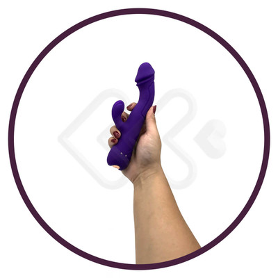 Foto 11 do produto Vibrador Estimulador de Ponto G e Clítoris em Silicone Super Macio com 10 Modos de Vibração - Hantewei Vibrators AV-04 | 11 x 3,5 cm | Disponível em 3 Cores