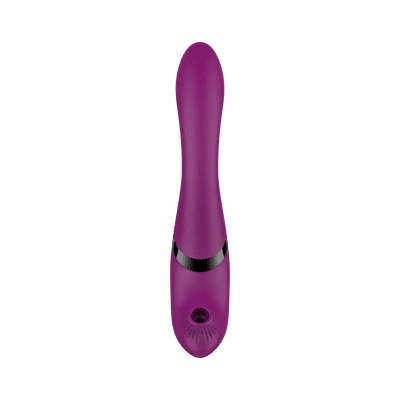 Foto 2 do produto Vibrador Estimulador de Ponto G e Clitóris com Sistema Giratório, 2 Motores, 7 Modos de Vibração e Pulsação - Topo Toys Spin ll | 12 x 3,6 cm