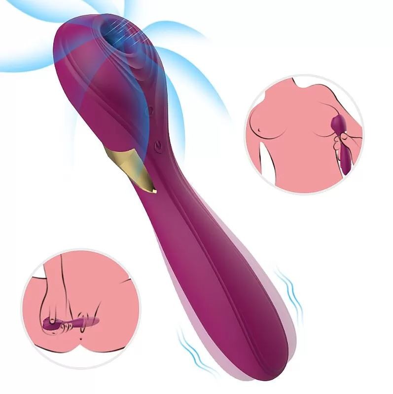 Vibrador Estimulador de Ponto G e Clitóris com 9 Modos de Pulsação e 9 Tipos de Vibração - S-Hande Dr. Love - 9 x 3,3 cm | Disponível em 2 Cores - 5