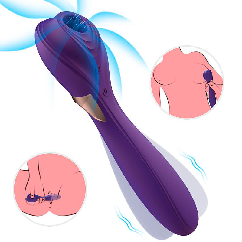 Vibrador Estimulador de Ponto G e Clitóris com 9 Modos de Pulsação e 9 Tipos de Vibração - S-Hande Dr. Love - 9 x 3,3 cm | Disponível em 2 Cores - 10