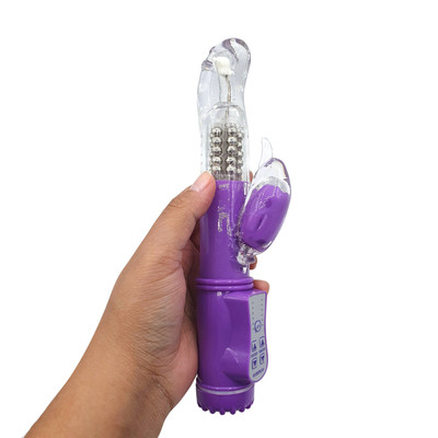 Vibrador Estimulador de Ponto G e de Clítoris com Textura Rotativa, 36 Modos de Vibrações e 8 Velocidades de Rotações - SI Rotativo | Disponível em 2 Cores