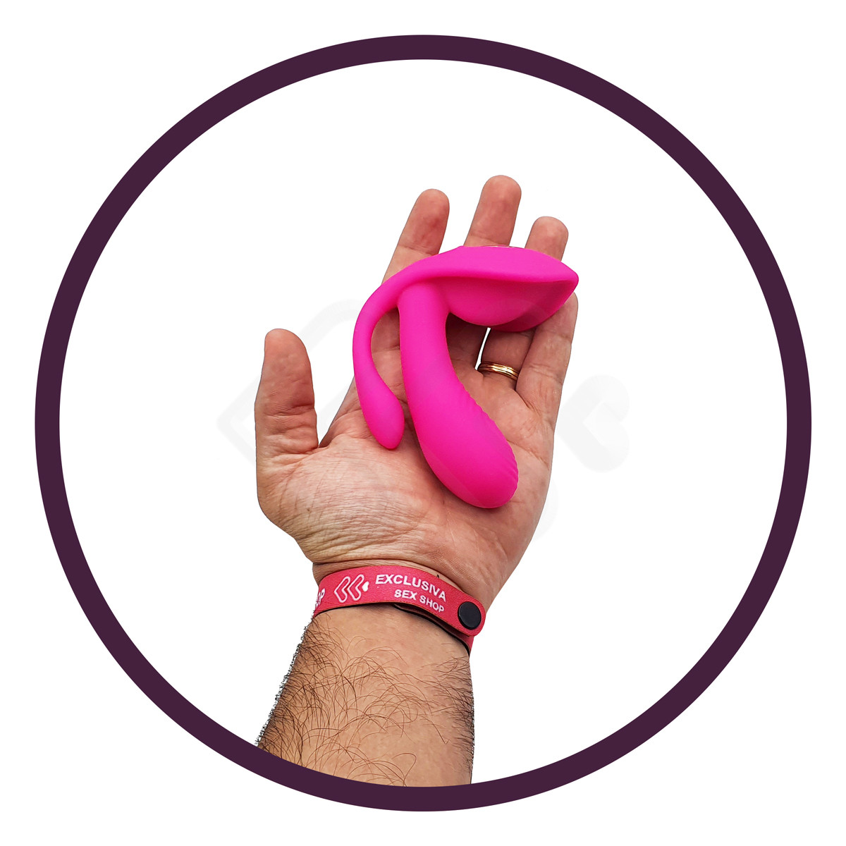 Vibrador Estimulador de Clitóris e Ponto G com Texturas Massageadoras, 7 Modos de Vibração e Controle Remoto Sem Fio - Dibe Orgasm Clitorial Super Vibrators - 9,5 x 2,8 cm - 6