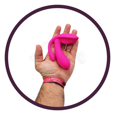 Foto 6 do produto Vibrador Estimulador de Clitóris e Ponto G com Texturas Massageadoras, 7 Modos de Vibração e Controle Remoto Sem Fio - Dibe Orgasm Clitorial Super Vibrators - 9,5 x 2,8 cm