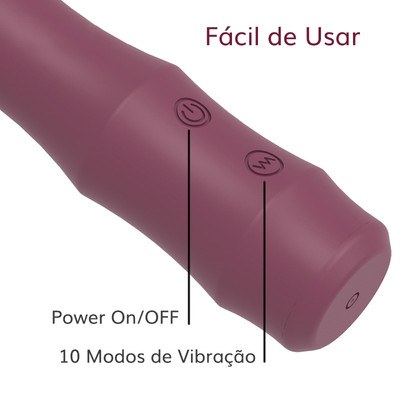 Foto 3 do produto Vibrador Estimulador de Ponto G Feito em Silicone com 10 Modos de Vibrações - Mr. Jones | 10,5 x 2,8 cm