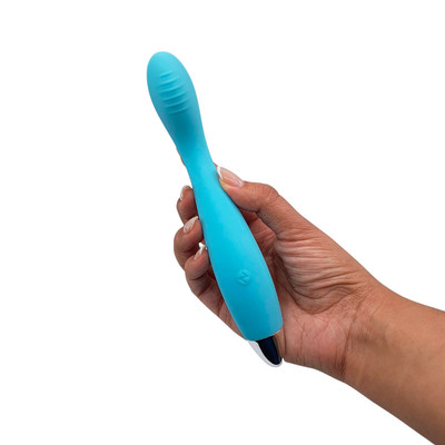 Vibrador Estimulador de Ponto G Flexível em Silicone com 10 Modos de Vibração e Carregamento Via Cabo USB - Intt Toys Feeling Good | 13 x 2,5 cm