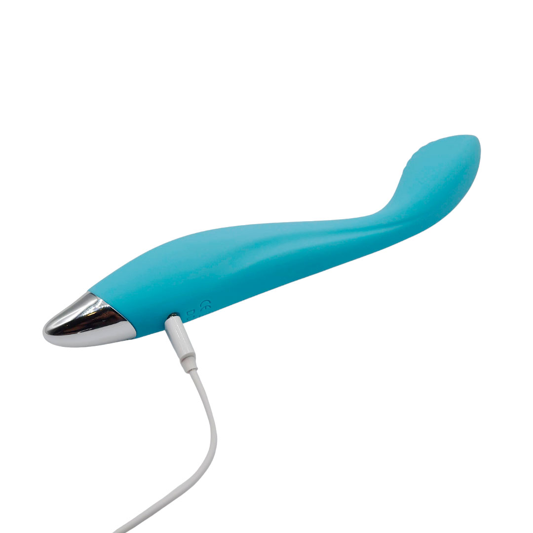 Vibrador Estimulador de Ponto G Flexível em Silicone com 10 Modos de Vibração e Carregamento Via Cabo USB - Intt Toys Feeling Good | 13 x 2,5 cm - 4