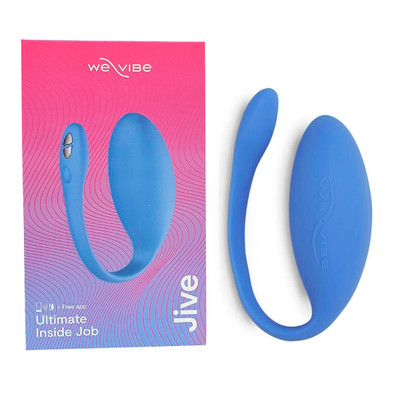 Vibrador de Ponto G e Clitóris em Silicone com 10 Modos de Vibração, Recarregável via Cabo USB e Controle por Aplicativo - We-Vibe Jive | Disponível em 2 Cores