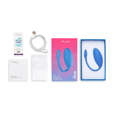 Foto 2 do produto Vibrador de Ponto G e Clitóris em Silicone com 10 Modos de Vibração, Recarregável via Cabo USB e Controle por Aplicativo - We-Vibe Jive | Disponível em 2 Cores