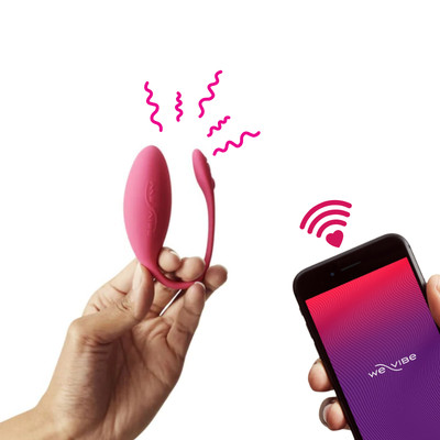 Vibrador de Ponto G e Clitóris em Silicone com 10 Modos de Vibração, Recarregável via Cabo USB e Controle por Aplicativo - We-Vibe Jive | Disponível em 2 Cores