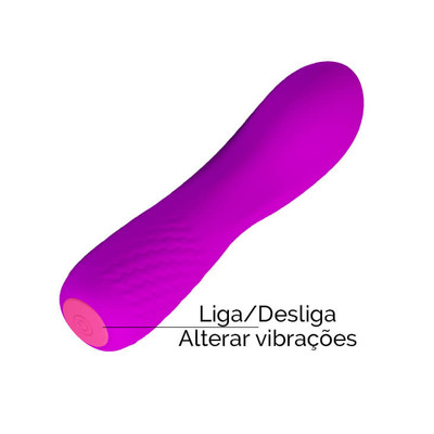 Foto 5 do produto Vibrador Estimulador de Ponto G Recarregável com 12 Modos de Vibração - Pretty Love Adam | 12 x 3 cm | Disponível em 2 Cores