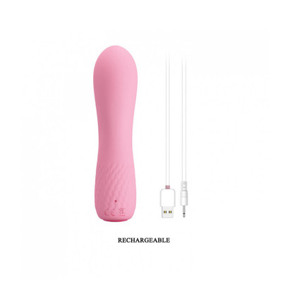 Vibrador Estimulador de Ponto G Recarregável com 12 Modos de Vibração - Pretty Love Adam | 12 x 3 cm | Disponível em 2 Cores