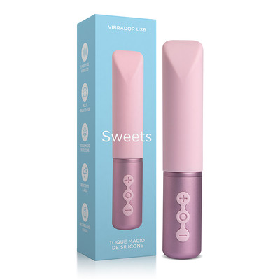 Foto 1 do produto Vibrador Estimulador de Ponto G Recarregável com 5 Modos de Vibração - Sweets 1 | 8 x 2,4 cm