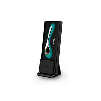 Foto 2 do produto Vibrador Estimulador de Ponto G Recarregável com 6 Modos de Vibrações, Controle de Intensidade e Resistencia à Água - Lelo Isla | Cor: Verde Turquesa