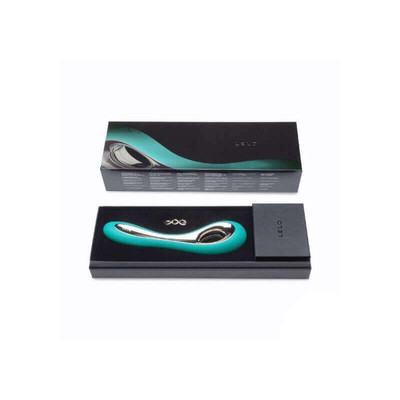 Foto 4 do produto Vibrador Estimulador de Ponto G Recarregável com 6 Modos de Vibrações, Controle de Intensidade e Resistencia à Água - Lelo Isla | Cor: Verde Turquesa