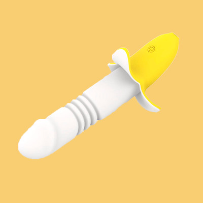 Foto 3 do produto Vibrador Estimulador de Ponto G Recarregável em Silicone com Formato de Banana e 12 Modos de Vai e Vem | 12,8 x 3,4 cm