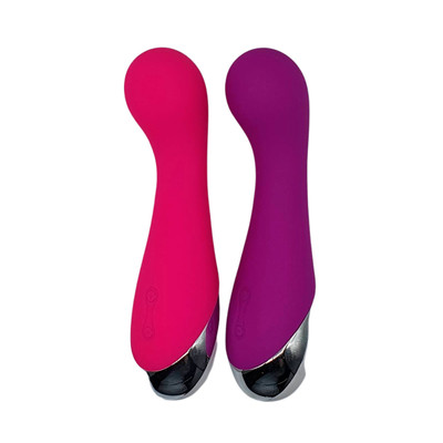 Vibrador Estimulador de Ponto G Recarregável em Silicone Suave e Flexível  com 10 Modos de Vibração - SI | 10 x 3,5 cm | Disponível em 2 Cores