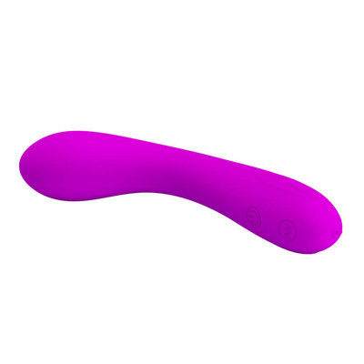 Foto 4 do produto Vibrador Estimulador de Ponto G Recarregável em Soft Touch com 30 Modos de Vibração - Pretty Love Tony - 16 x 3,1 cm