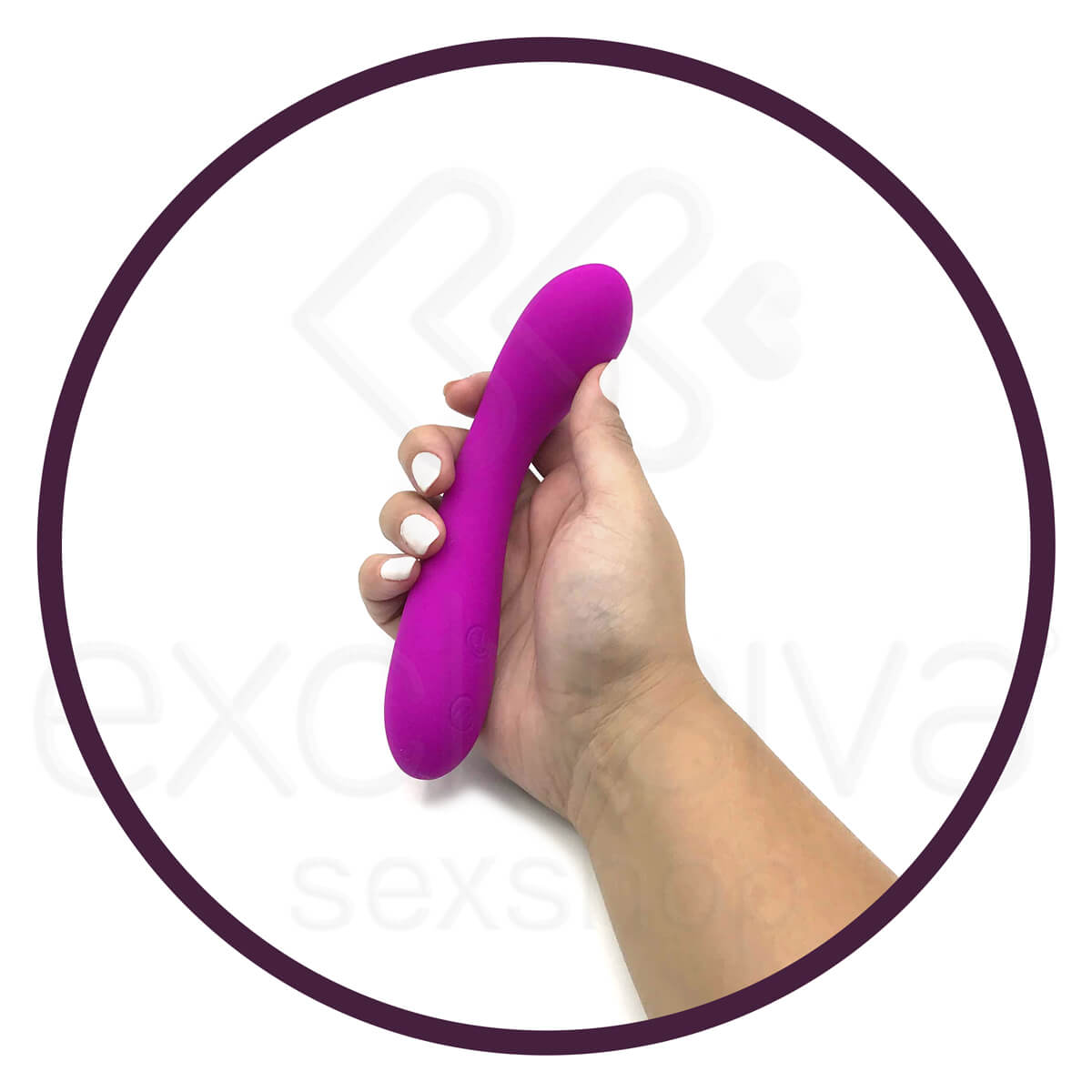 Vibrador Estimulador de Ponto G Recarregável em Soft Touch com 30 Modos de Vibração - Pretty Love Tony - 16 x 3,1 cm - 8