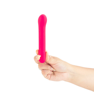 Vibrador Estimulador de Ponto G em Silicone com 10 Modos de Vibração e Cabo USB - Yaffa Lingerie | 11,4 x 2,8 cm