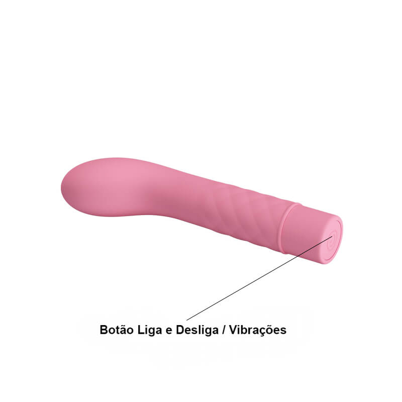 Vibrador Estimulador de Ponto G em Silicone com 10 Modos de Vibração - Pretty Love Atlas | 12,5 x 2,5 cm | Disponível em 2 Cores - 8