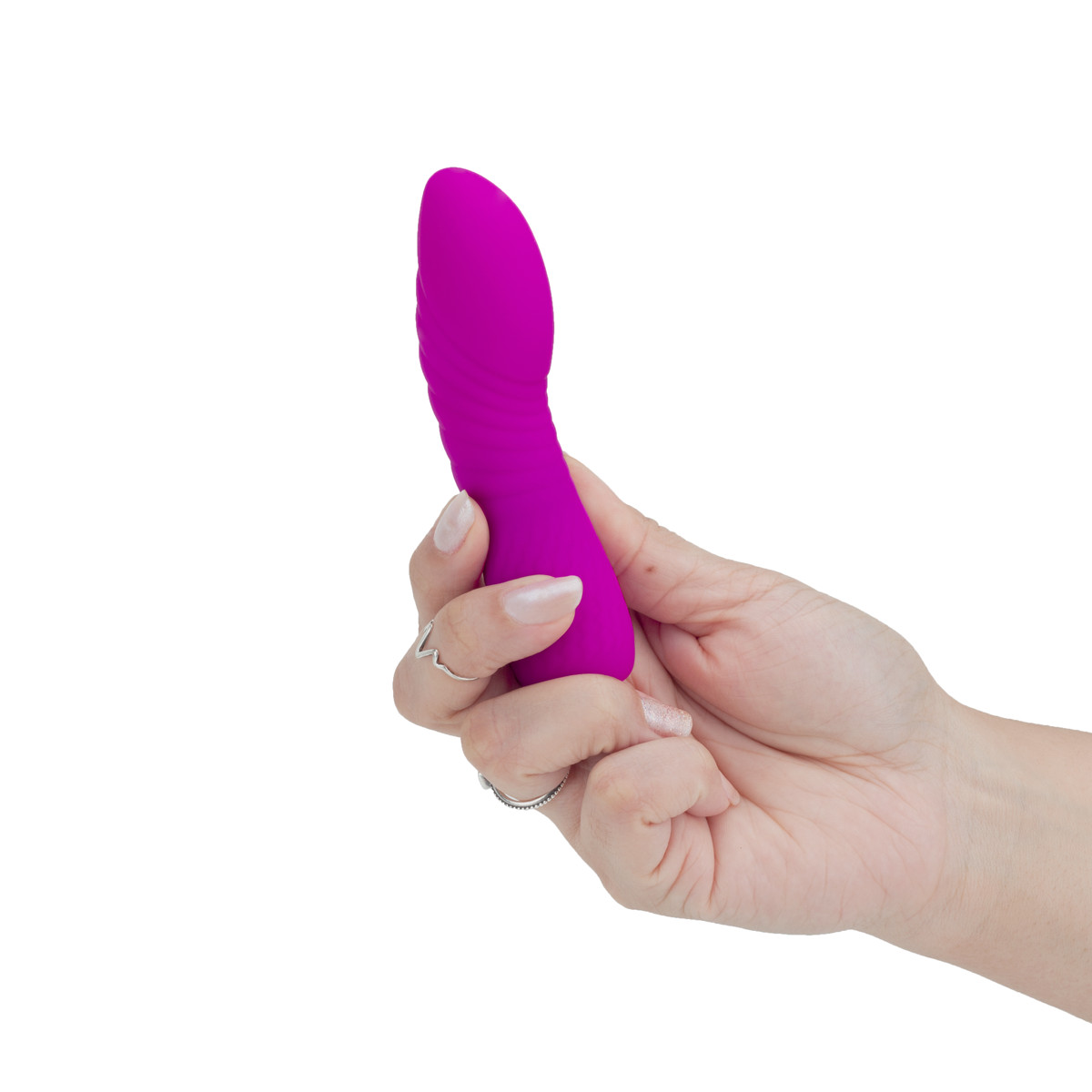 Vibrador Estimulador de Ponto G em Silicone com 12 Modos de Vibração, Recarregável - Pretty Love Abner | 12,2 x 2,8 cm | Disponível em 2 Cores - 9