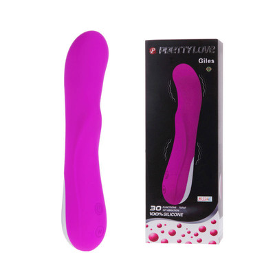 Foto 5 do produto Vibrador Estimulador de Ponto G em Silicone com 30 Modos de Vibração e Função Memória - Pretty Love Giles - 19,5 x 3,7 cm | Disponível em 2 Cores