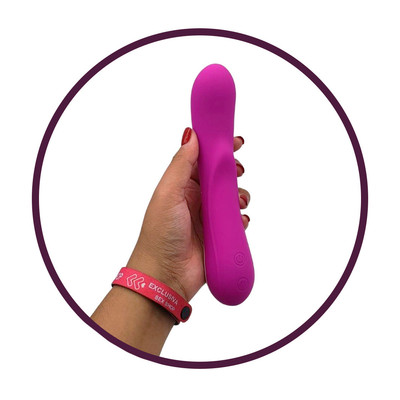 Foto 10 do produto Vibrador Estimulador de Ponto G em Silicone com 30 Modos de Vibração e Função Memória - Pretty Love Giles - 19,5 x 3,7 cm | Disponível em 2 Cores