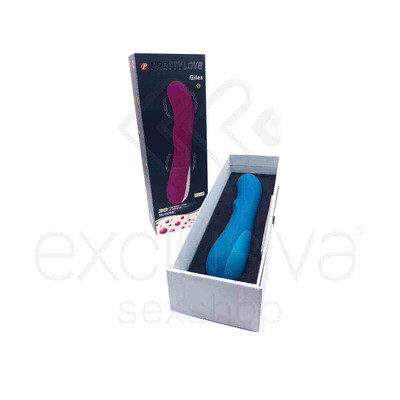 Vibrador Estimulador de Ponto G em Silicone com 30 Modos de Vibração e Função Memória - Pretty Love Giles - 19,5 x 3,7 cm | Disponível em 2 Cores