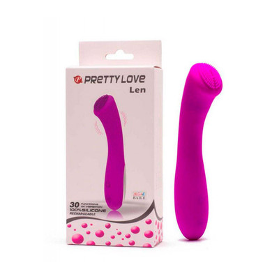 Foto 1 do produto Vibrador Estimulador de Ponto G em Silicone com 30 Modos de Vibrações - Pretty Love Len | 10 x 3,5 cm