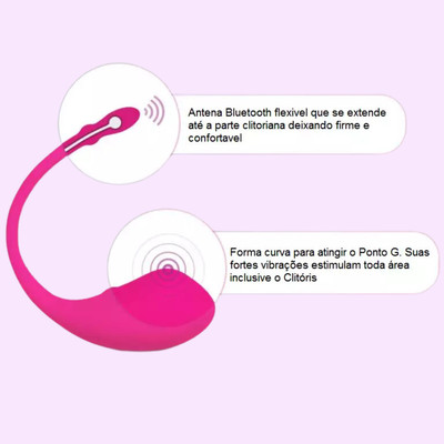 Foto 3 do produto Vibrador Estimulador de Ponto G em Silicone com 7 Modos de Vibração , Recarregável e Controle por Aplicativo - Lovense Lush I | 20 x 3,5 cm