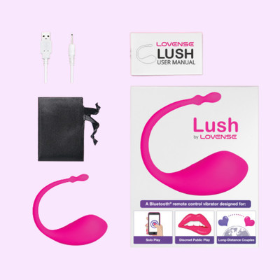 Foto 5 do produto Vibrador Estimulador de Ponto G em Silicone com 7 Modos de Vibração , Recarregável e Controle por Aplicativo - Lovense Lush I | 20 x 3,5 cm