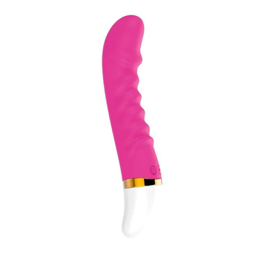 Foto 2 do produto Vibrador Estimulador de Ponto G Recarregável em Silicone e ABS com 12 Modos de Vibrações - Intt Pink Wave | 14,0 x 3,3 cm