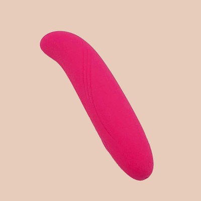Foto 1 do produto Vibrador Estimulador de Ponto G em Silicone Aveludado com Formato Golfinho, 10 Modos de Vibração, Resistência à Água e Carregamento via USB | 12,5 x 2,5 cm