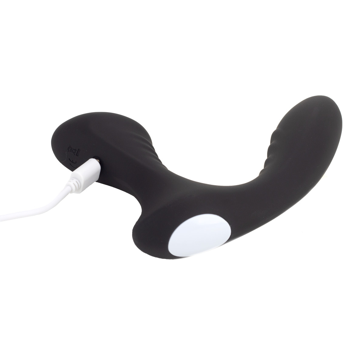 Vibrador Estimulador de Próstata Recarregável em Silicone com Curvatura, Textura, 9 Modos de Vibração e Controle Remoto - SI | 9,8 x 3 cm - 5