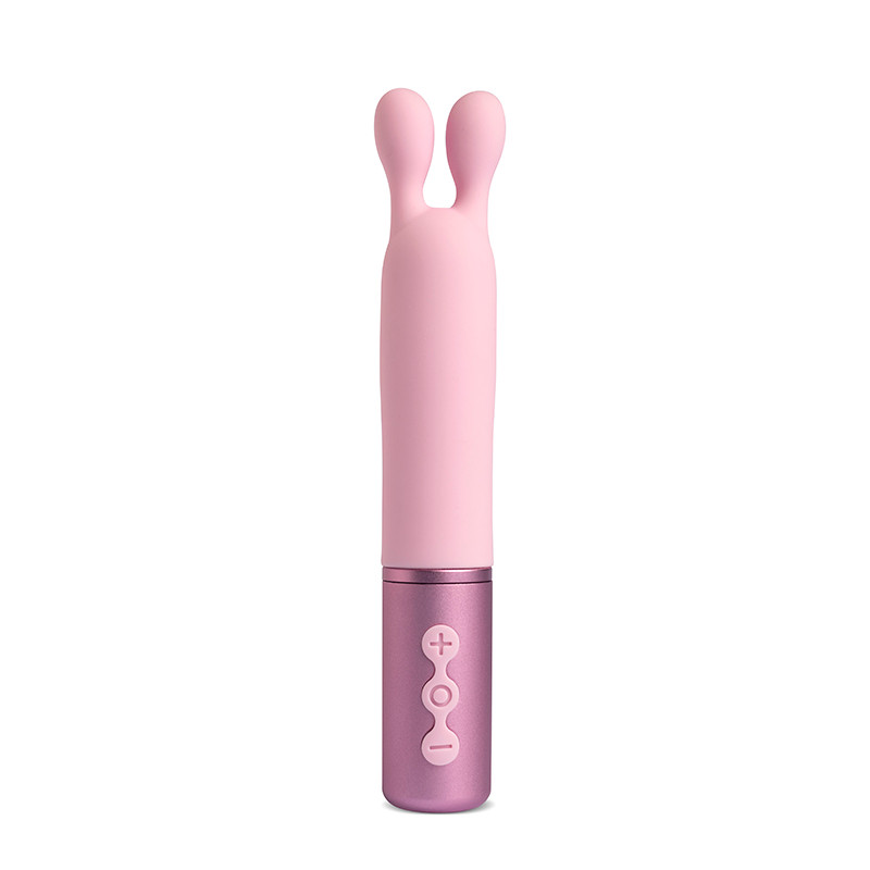Vibrador Estimulador Recarregável de Clítoris com Orelhas de Coelho e 5 Modos de Vibração - Sweets S3 | 10 x 2,3 cm - 2