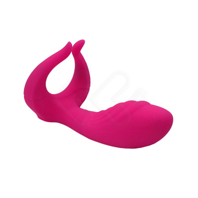 Foto 3 do produto Vibrador Estimulador de Ponto G e Clitóris com Encaixe para o Pênis, Texturas Massageadoras, Dupla Vibração e Controle Remoto Sem Fio - Luxure | 11,5 x 3,1 cm