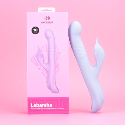 Vibrador e Estimulador em Silicone com 10 Modos de Vibração, Pulsações e Carregamento USB Magnético - Exclusiva Labamba