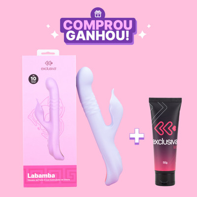 Vibrador e Estimulador em Silicone com 10 Modos de Vibração, Pulsações e Carregamento USB Magnético - Exclusiva Labamba