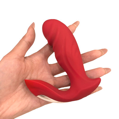 Vibrador Estimulador em Silicone com Glande Definida, Controle Via Aplicativo, 9 Modos de Vibração e Recarregável - Jump-O | 9 x 3,5 cm