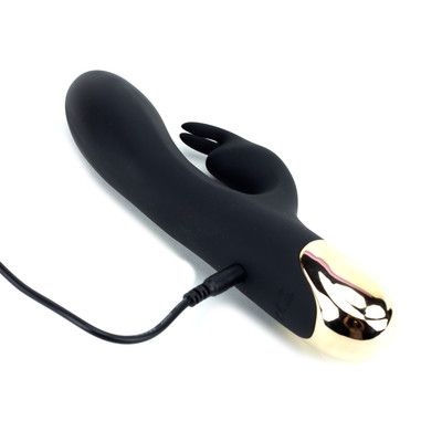 Foto 5 do produto Vibrador de Ponto G e Clítoris Flexível com Forma de Coelho em Silicone Ultra Macio com 7 Vibrações e Resistente à Água - Pretty Love Double Pleasure | 10,2 x 3,6 cm